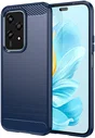 Honor 200 Lite Hoesje Geborsteld TPU Flexibele Back Cover Blauw