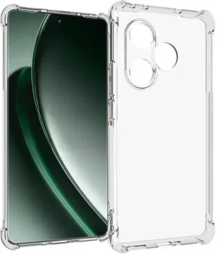 Realme GT6 Hoesje Schokbestendig en Dun TPU Back Cover Transparant
