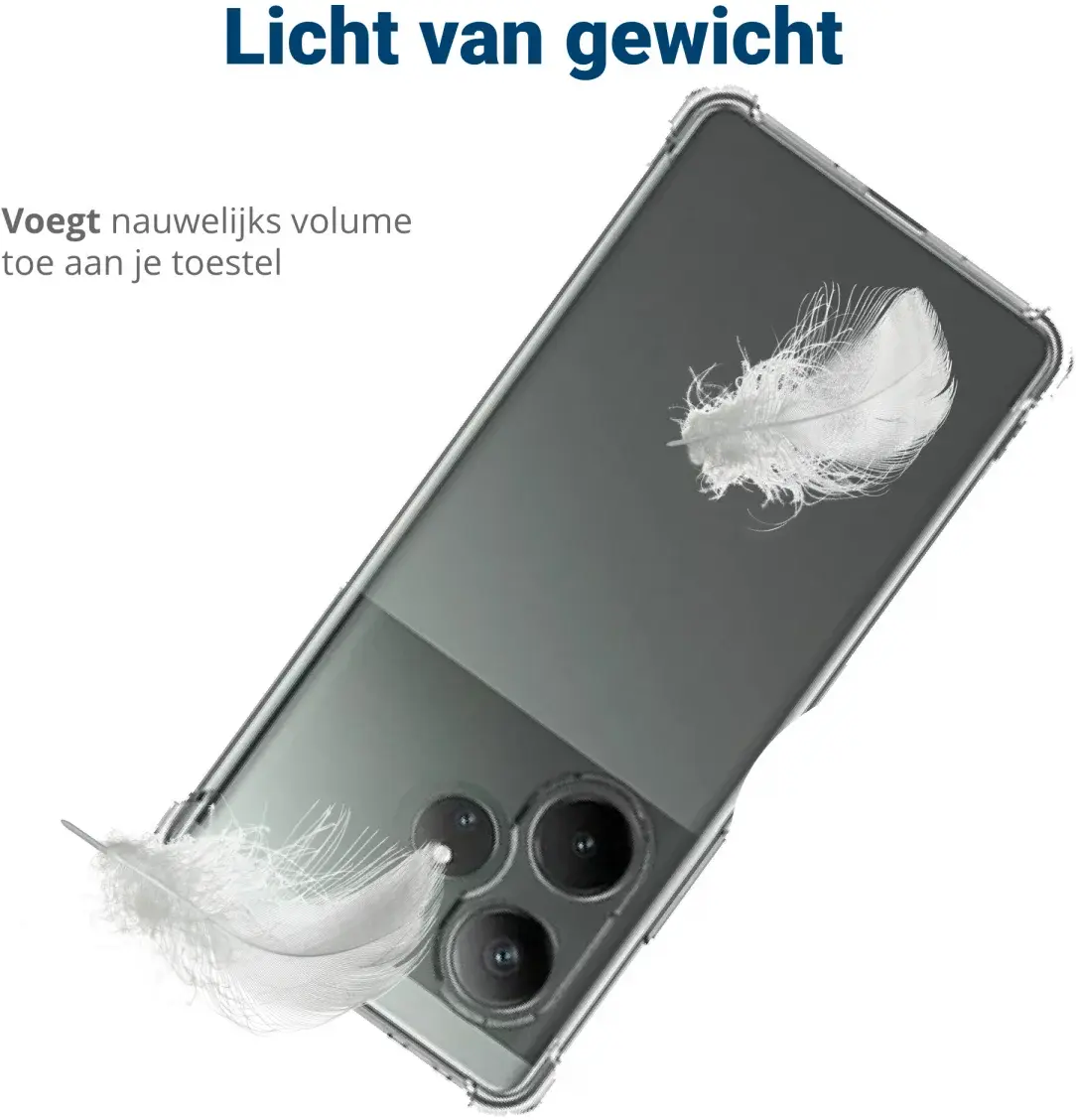 Realme GT6 Hoesje Schokbestendig en Dun TPU Back Cover Transparant afbeelding 6