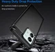 Motorola Moto G85 Hoesje Geborsteld TPU Flexibele Back Cover Zwart afbeelding 4