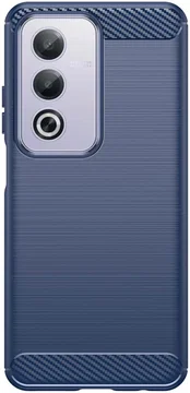 Oppo A80 Hoesje Geborsteld TPU Flexibele Back Cover Blauw