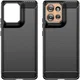 Motorola Moto Edge 50 Hoesje Geborsteld TPU Flexibele Back Cover Zwart afbeelding 2