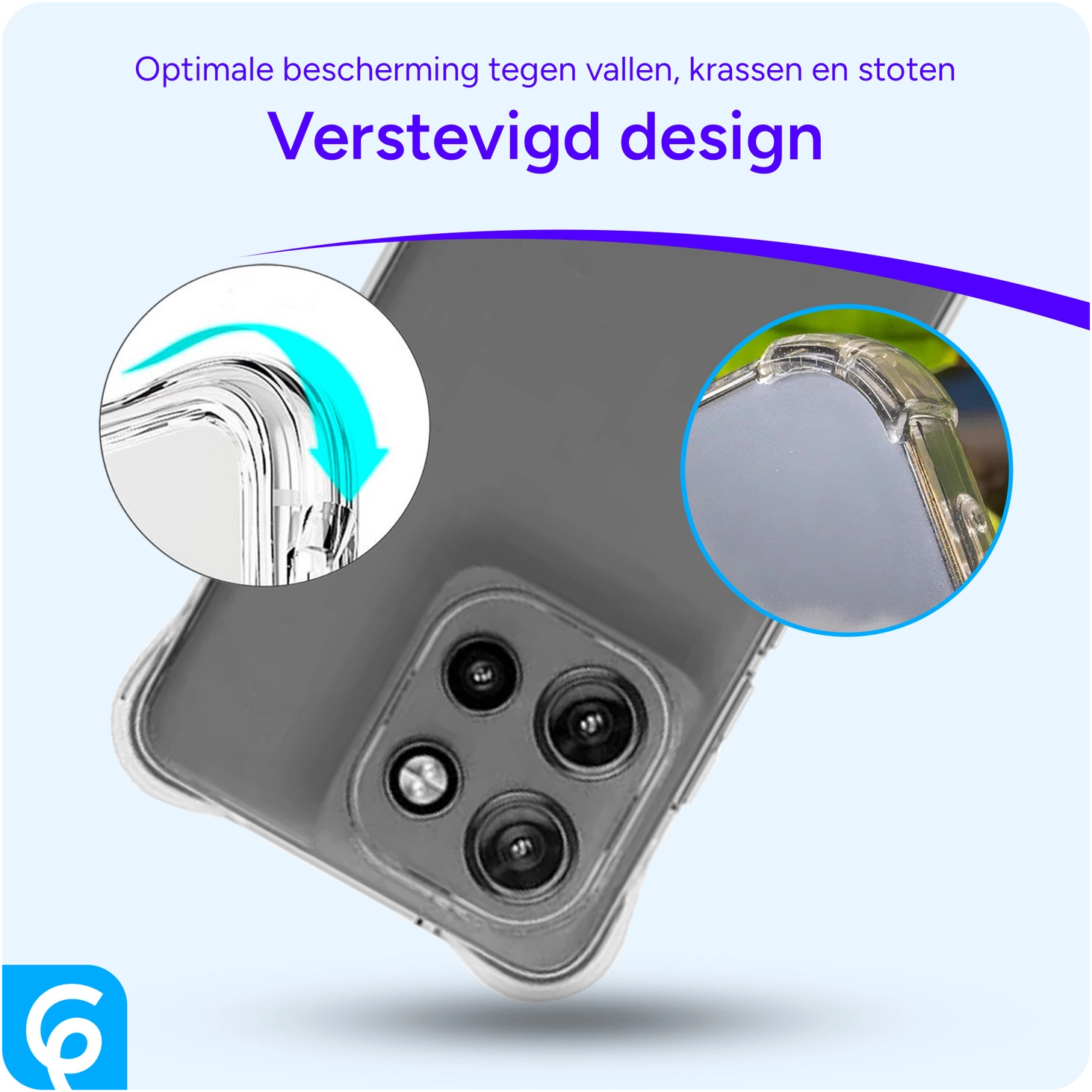 Motorola Moto Edge 50 Neo Hoesje Schokbestendig Dun TPU Back Cover Transparant afbeelding 5