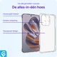 Motorola Moto Edge 50 Neo Hoesje Schokbestendig Dun TPU Back Cover Transparant afbeelding 2