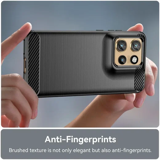 Motorola Edge 50 Neo Hoesje Geborsteld TPU Flexibele Back Cover Zwart afbeelding 6