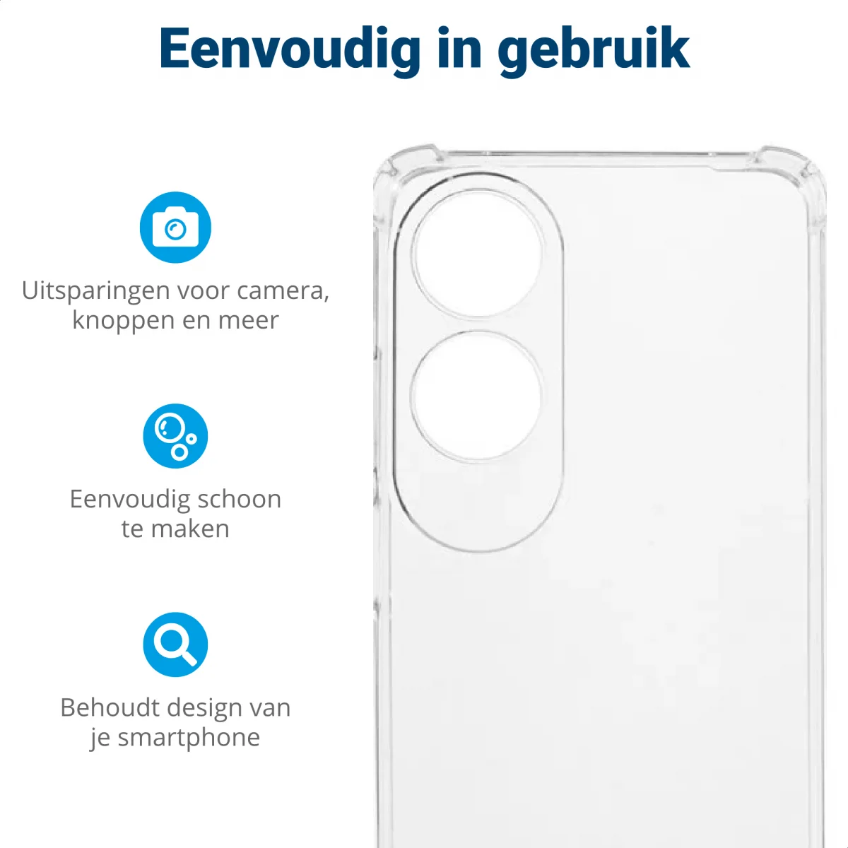 Oppo A60 4G Hoesje Schokbestendig en Dun TPU Back Cover Transparant afbeelding 6