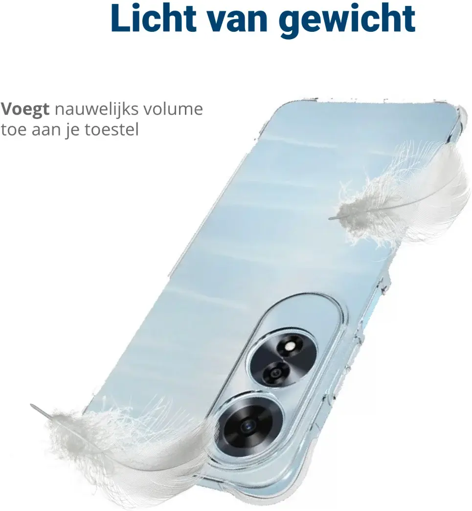Oppo A60 4G Hoesje Schokbestendig en Dun TPU Back Cover Transparant afbeelding 7