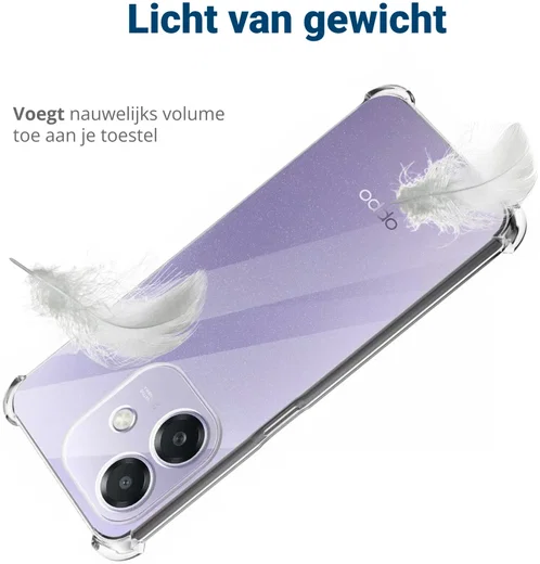 Oppo A40 / A40m Hoesje Schokbestendig en Dun TPU Back Cover Transparant afbeelding 5