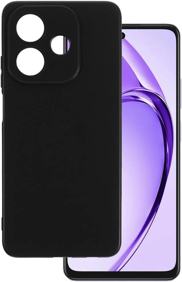 Oppo A60 5G / A40 / A40m Hoesje Dun TPU Back Cover Matte Zwart afbeelding 1