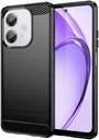 Oppo A60 5G / A40 / A40m Hoesje Geborsteld TPU Flexibele Back Cover Zwart