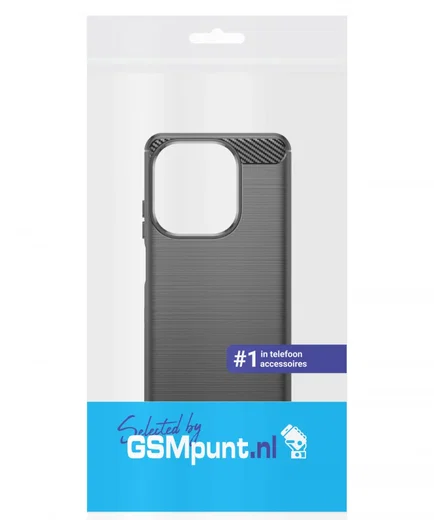 Oppo A60 5G / A40 / A40m Hoesje Geborsteld TPU Flexibele Back Cover Zwart afbeelding 10