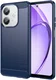 Oppo A60 5G / A40 / A40m Hoesje Geborsteld TPU Flexibele Back Cover Blauw