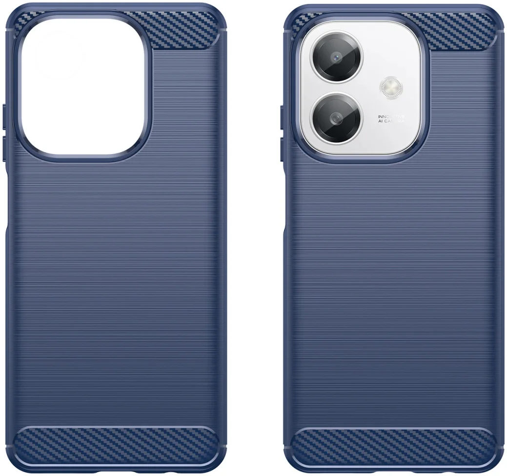 Oppo A60 5G / A40 / A40m Hoesje Geborsteld TPU Flexibele Back Cover Blauw afbeelding 9