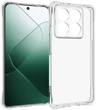 Xiaomi 14T Pro Hoesje Schokbestendig en Dun TPU Back Cover Transparant
