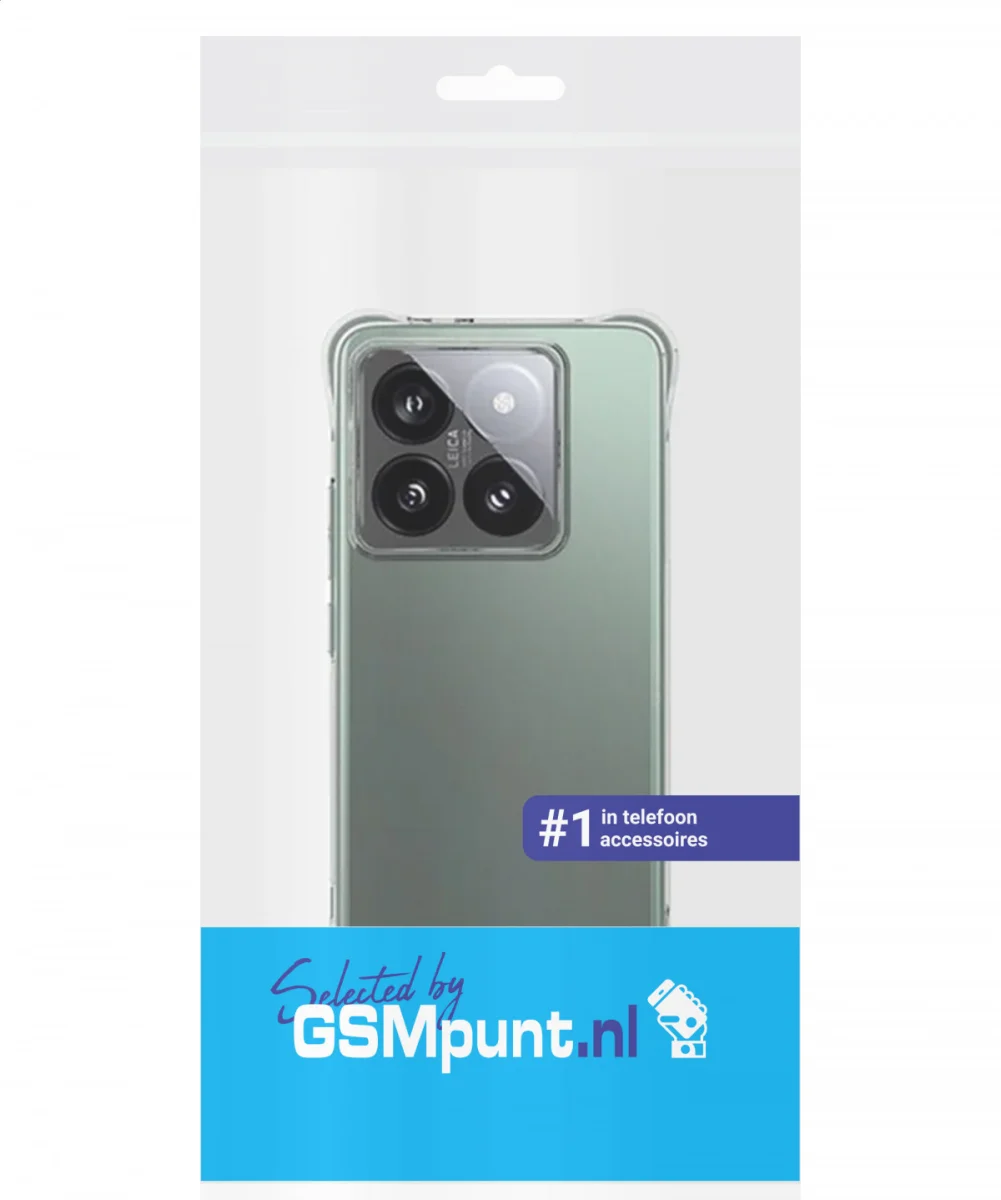 Xiaomi 14T Pro Hoesje Schokbestendig en Dun TPU Back Cover Transparant afbeelding 11