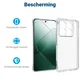 Xiaomi 14T Pro Hoesje Schokbestendig en Dun TPU Back Cover Transparant afbeelding 4