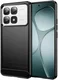 Xiaomi 14T Pro Hoesje Geborsteld TPU Flexibele Back Cover Zwart afbeelding 1