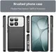 Xiaomi 14T Pro Hoesje Geborsteld TPU Flexibele Back Cover Zwart afbeelding 4