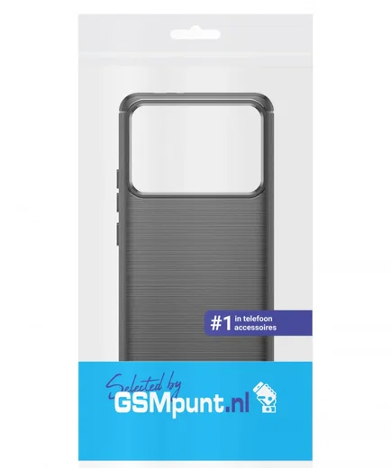 Xiaomi 14T Pro Hoesje Geborsteld TPU Flexibele Back Cover Zwart afbeelding 9