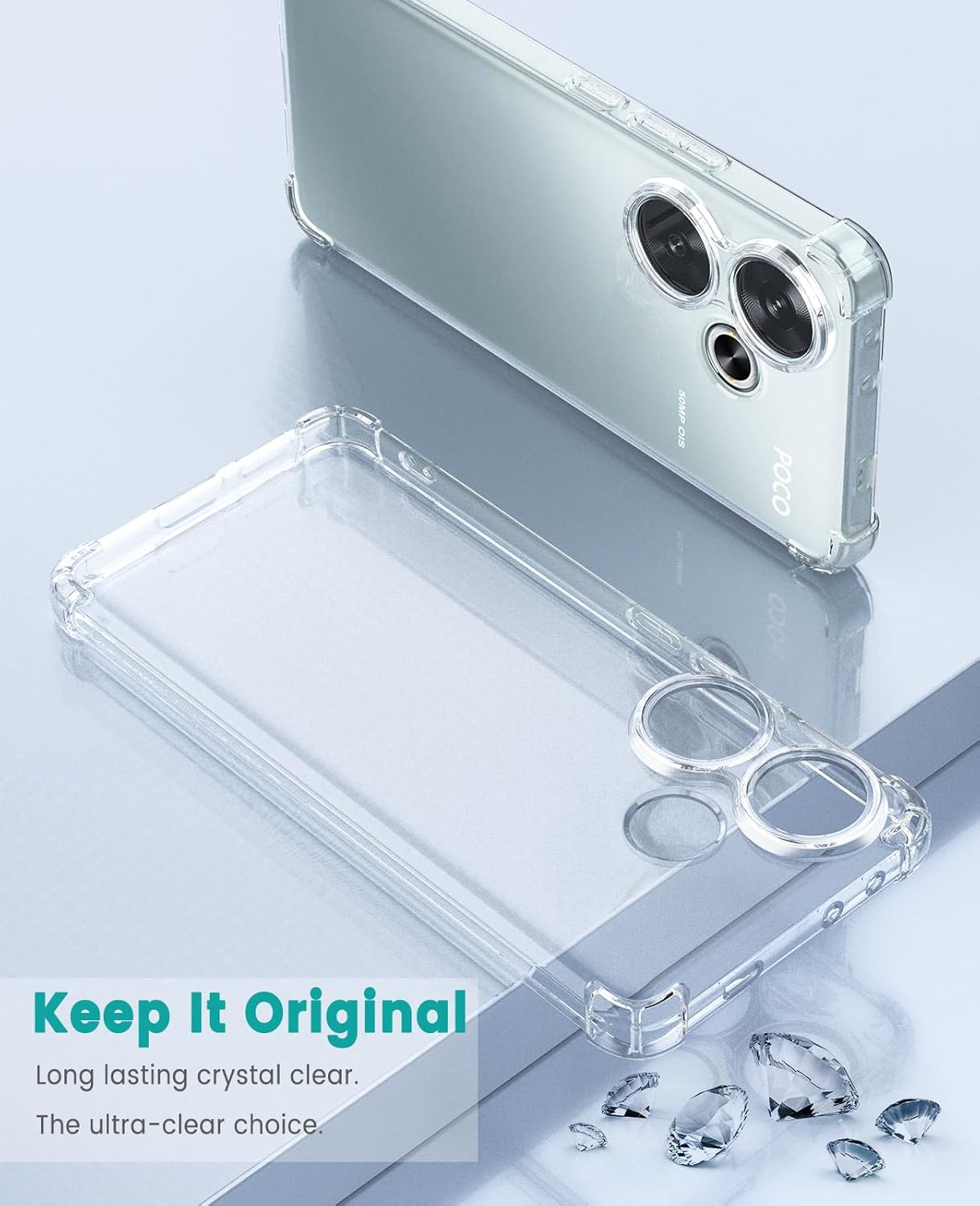 Xiaomi Poco F6 Hoesje Schokbestendig en Dun TPU Back Cover Transparant afbeelding 7