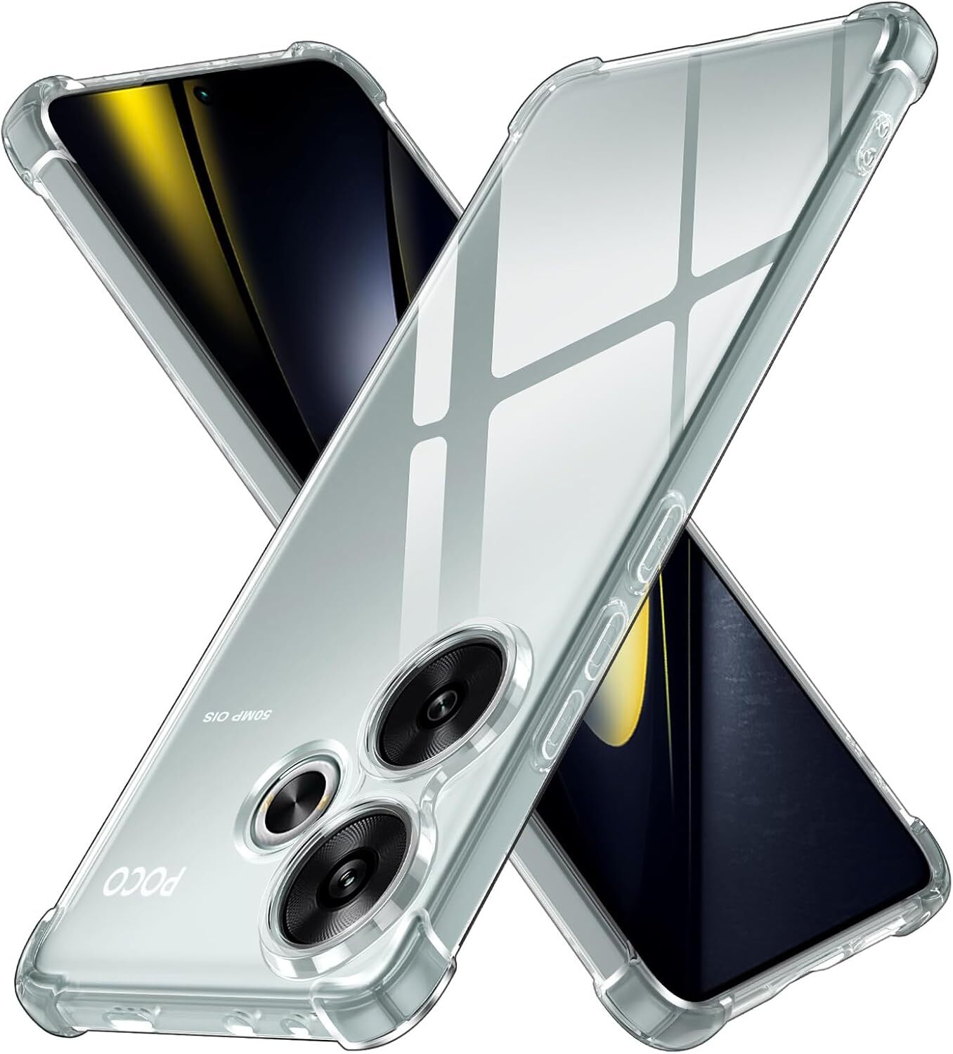 Xiaomi Poco F6 Hoesje Schokbestendig en Dun TPU Back Cover Transparant afbeelding 1