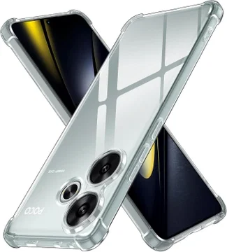 Xiaomi Poco F6 Hoesje Schokbestendig en Dun TPU Back Cover Transparant