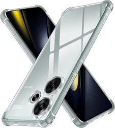 Xiaomi Poco F6 Hoesje Schokbestendig en Dun TPU Back Cover Transparant afbeelding