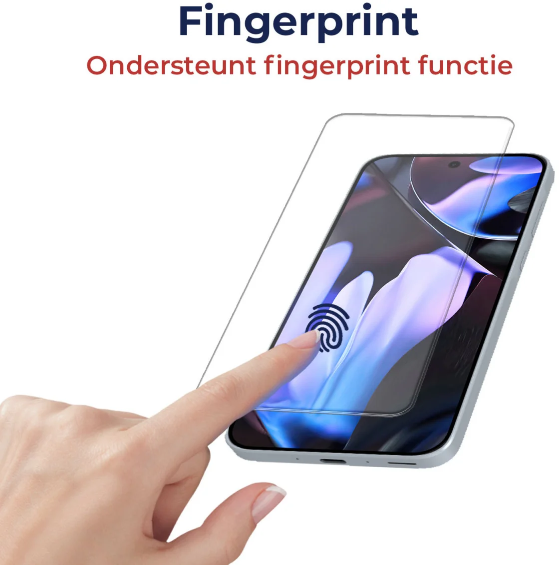 Rosso Google Pixel 10 Pro XL / 9 Pro XL Tempered Glass Fingerprint Case Friendly afbeelding 2