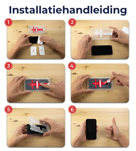 Rosso Samsung Galaxy A56 / S24 FE Privacy Glass met Installatietray afbeelding 4