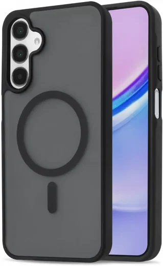 Samsung Galaxy A15 Hoesje met MagSafe Back Cover Matte Zwart afbeelding 1