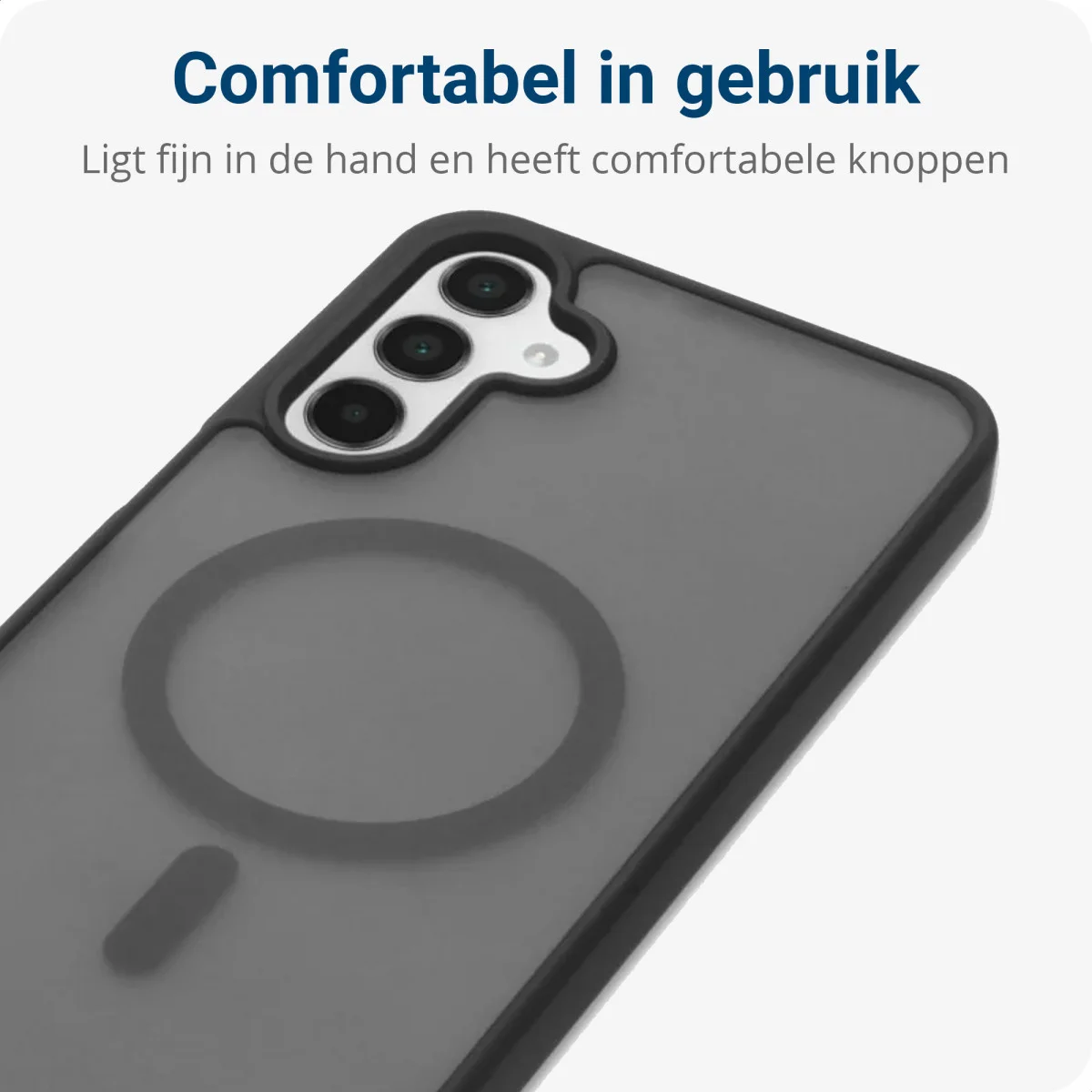 Samsung Galaxy A15 Hoesje met MagSafe Back Cover Matte Zwart afbeelding 8