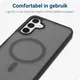 Samsung Galaxy A15 Hoesje met MagSafe Back Cover Matte Zwart afbeelding 8