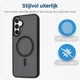 Samsung Galaxy A15 Hoesje met MagSafe Back Cover Matte Zwart afbeelding 2