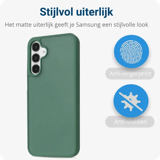 Samsung Galaxy A15 Hoesje Back Cover Matte Groen afbeelding 3