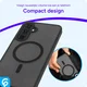 Samsung Galaxy A55 Hoesje MagSafe Back Cover Matte Zwart afbeelding 7