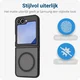 Samsung Galaxy Z Flip 7 FE / 6 Hoesje met MagSafe Back Cover Matte Zwart afbeelding 5