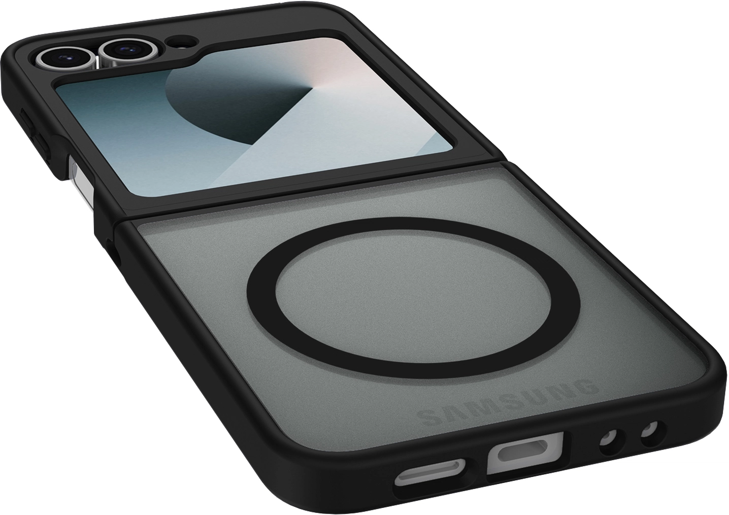 Samsung Galaxy Z Flip 7 FE / 6 Hoesje met MagSafe Back Cover Matte Zwart afbeelding 10