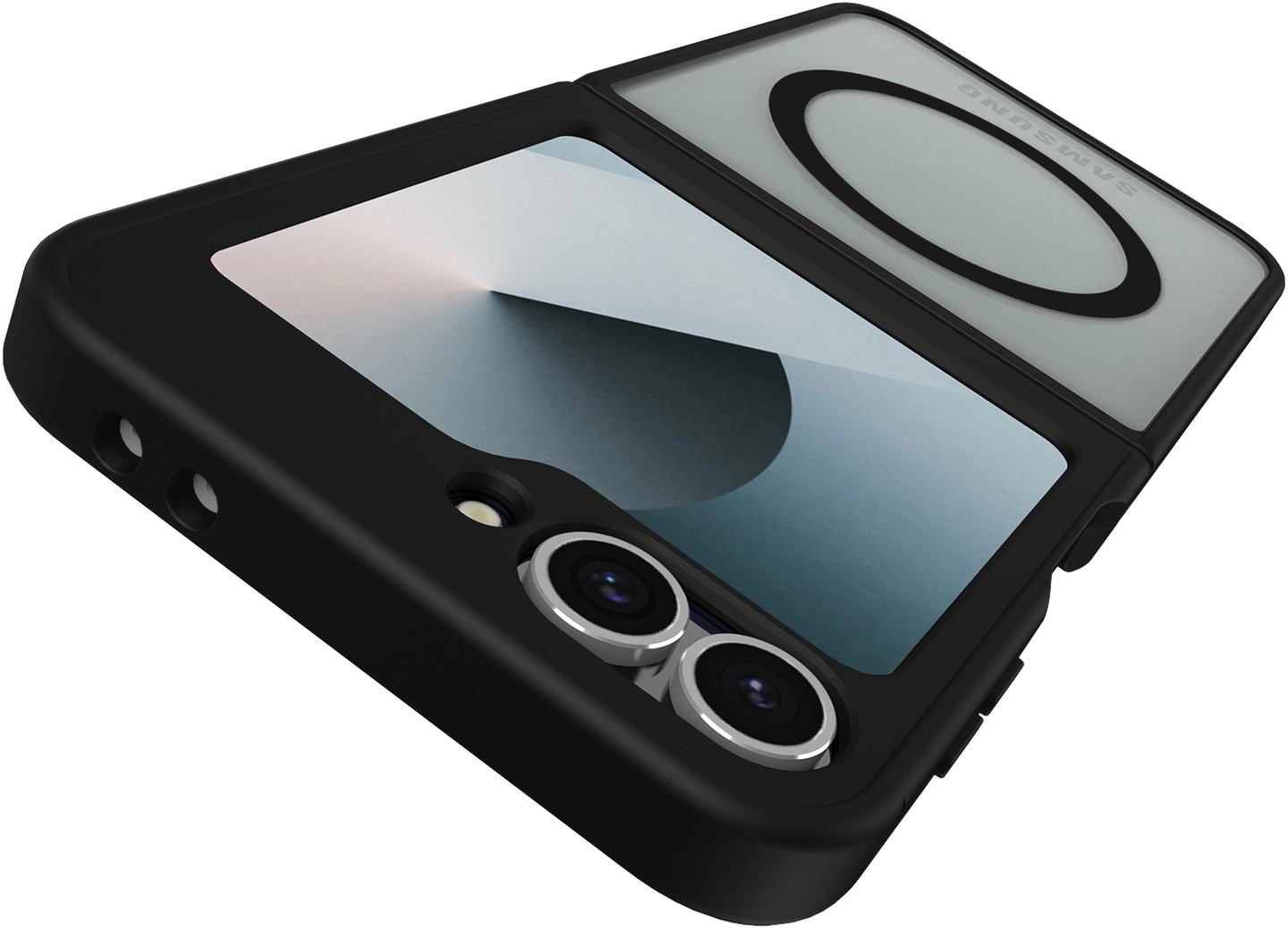 Samsung Galaxy Z Flip 7 FE / 6 Hoesje met MagSafe Back Cover Matte Zwart afbeelding 15