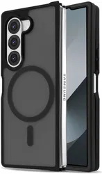 Samsung Galaxy Z Fold 6 Hoesje met MagSafe Back Cover Matte Zwart afbeelding