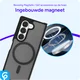 Samsung Galaxy Z Fold 6 Hoesje met MagSafe Back Cover Matte Zwart afbeelding 4