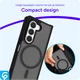 Samsung Galaxy Z Fold 6 Hoesje met MagSafe Back Cover Matte Zwart afbeelding 7