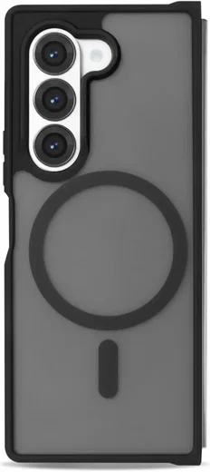 Samsung Galaxy Z Fold 6 Hoesje met MagSafe Back Cover Matte Zwart afbeelding 9
