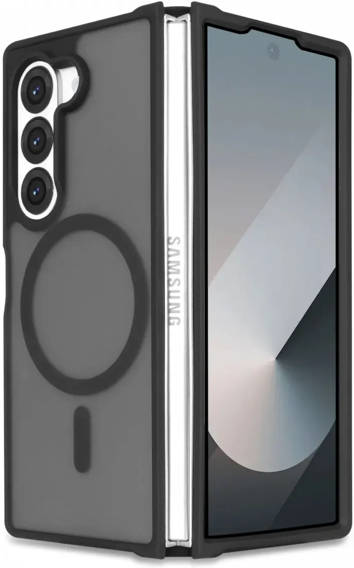 Samsung Galaxy Z Fold 6 Hoesje met MagSafe Back Cover Matte Zwart afbeelding 10