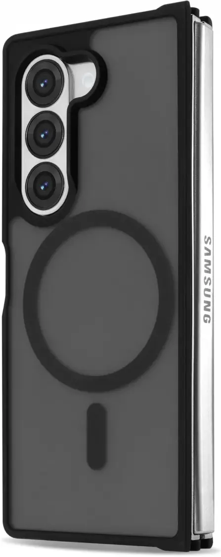 Samsung Galaxy Z Fold 6 Hoesje met MagSafe Back Cover Matte Zwart afbeelding 12