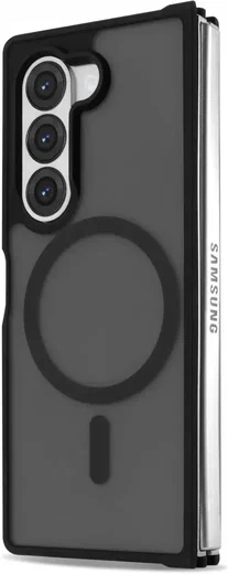 Samsung Galaxy Z Fold 6 Hoesje met MagSafe Back Cover Matte Zwart afbeelding 12