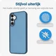 Samsung Galaxy A15 Hoesje Back Cover Matte Blauw afbeelding 3