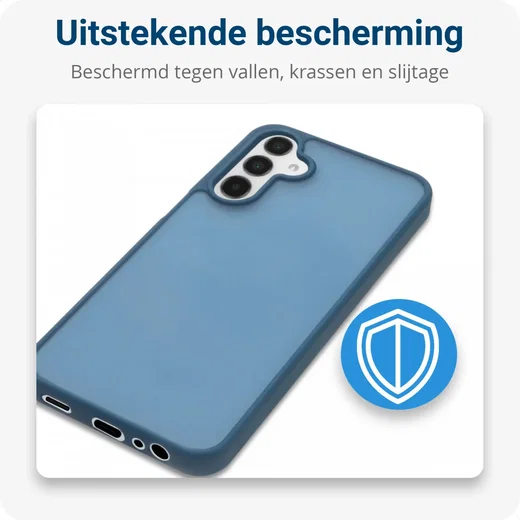 Samsung Galaxy A15 Hoesje Back Cover Matte Blauw afbeelding 4