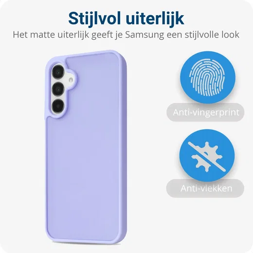 Samsung Galaxy A15 Hoesje Back Cover Matte Paars afbeelding 3