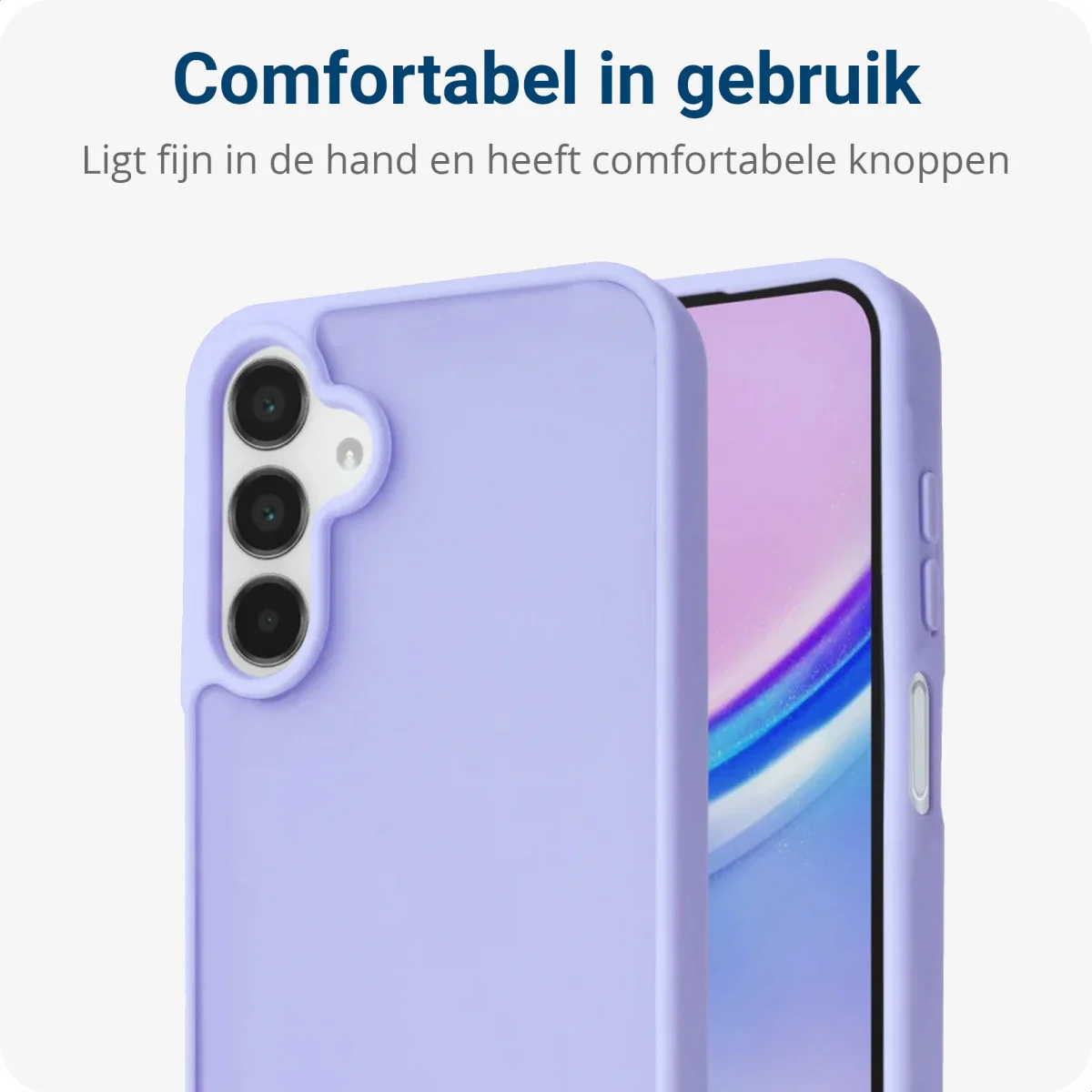 Samsung Galaxy A15 Hoesje Back Cover Matte Paars afbeelding 2