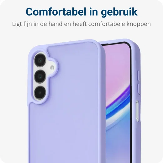 Samsung Galaxy A15 Hoesje Back Cover Matte Paars afbeelding 2